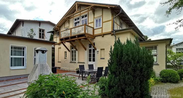 Ferienhaus auf Usedom in Heringsdorf in Strandnähe mit WLAN und Terrasse für 4 Personen.