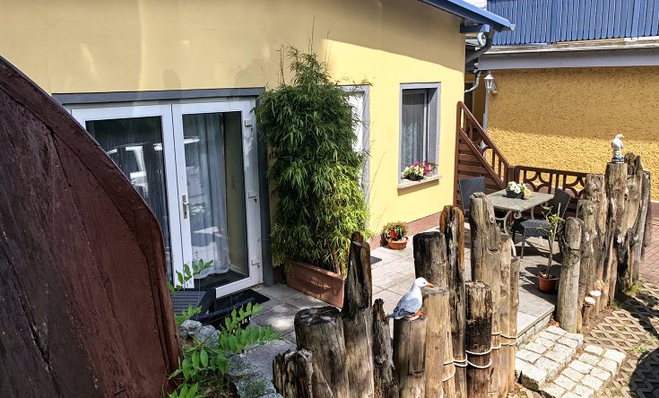 Terrasse der Ferienwohnung in Heringsdorf